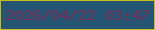 文字の大きさ：1、枠の色：c9ba1c、背景の色：245573、文字の色：722e56 無料ブログパーツのブログ時計