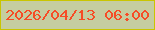 文字の大きさ：5、枠の色：c9c500、背景の色：c5cda0、文字の色：f64c26 無料ブログパーツのブログ時計