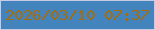 文字の大きさ：3、枠の色：c9cbe6、背景の色：4484bc、文字の色：a66b0a 無料ブログパーツのブログ時計