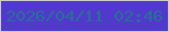 文字の大きさ：4、枠の色：c9cfca、背景の色：5139ce、文字の色：286f94 無料ブログパーツのブログ時計
