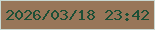 文字の大きさ：5、枠の色：c9d8d2、背景の色：987659、文字の色：1c4f36 無料ブログパーツのブログ時計