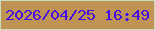 文字の大きさ：5、枠の色：c9dbbb、背景の色：bf9354、文字の色：440ce6 無料ブログパーツのブログ時計