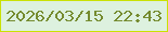 文字の大きさ：5、枠の色：c9e102、背景の色：ddf1df、文字の色：758b2f 無料ブログパーツのブログ時計
