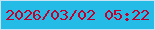 文字の大きさ：4、枠の色：c9e3f4、背景の色：24bbe6、文字の色：c1002e 無料ブログパーツのブログ時計