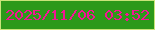 文字の大きさ：4、枠の色：c9e479、背景の色：2c991a、文字の色：f41495 無料ブログパーツのブログ時計
