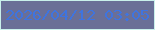 文字の大きさ：5、枠の色：c9f0eb、背景の色：6a6f97、文字の色：3f74df 無料ブログパーツのブログ時計