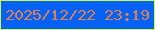 文字の大きさ：3、枠の色：c9fb47、背景の色：0762f3、文字の色：dc8156 無料ブログパーツのブログ時計