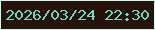 文字の大きさ：4、枠の色：c9fdf4、背景の色：261209、文字の色：6cd8c0 無料ブログパーツのブログ時計
