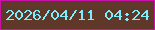 文字の大きさ：3、枠の色：ca11a9、背景の色：603829、文字の色：7ceefc 無料ブログパーツのブログ時計