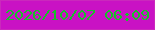 文字の大きさ：1、枠の色：ca29bc、背景の色：c912c4、文字の色：18c02a 無料ブログパーツのブログ時計