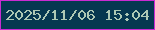 文字の大きさ：5、枠の色：ca2bd2、背景の色：063850、文字の色：adc9b5 無料ブログパーツのブログ時計