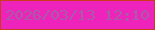 文字の大きさ：2、枠の色：ca3c1b、背景の色：ed23bb、文字の色：a65da6 無料ブログパーツのブログ時計