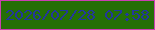文字の大きさ：3、枠の色：ca3fb2、背景の色：246f06、文字の色：23369d 無料ブログパーツのブログ時計