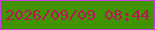 文字の大きさ：2、枠の色：ca41df、背景の色：429303、文字の色：b81658 無料ブログパーツのブログ時計