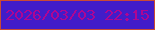 文字の大きさ：4、枠の色：ca4a33、背景の色：421cc8、文字の色：ae0593 無料ブログパーツのブログ時計