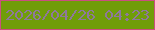 文字の大きさ：1、枠の色：ca4f80、背景の色：709d09、文字の色：8e789b 無料ブログパーツのブログ時計