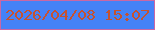 文字の大きさ：5、枠の色：ca67a4、背景の色：4582f7、文字の色：c65230 無料ブログパーツのブログ時計