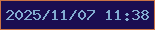 文字の大きさ：1、枠の色：ca7245、背景の色：1a0d51、文字の色：83add1 無料ブログパーツのブログ時計