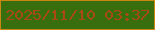 文字の大きさ：1、枠の色：ca8813、背景の色：386e0d、文字の色：a94914 無料ブログパーツのブログ時計