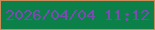 文字の大きさ：4、枠の色：ca8d5a、背景の色：0b8048、文字の色：794daf 無料ブログパーツのブログ時計
