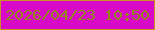 文字の大きさ：1、枠の色：ca9021、背景の色：d809c7、文字の色：918913 無料ブログパーツのブログ時計