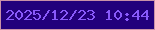 文字の大きさ：2、枠の色：ca91a8、背景の色：23007c、文字の色：895afb 無料ブログパーツのブログ時計