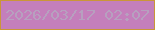 文字の大きさ：4、枠の色：ca9638、背景の色：c47fbb、文字の色：b7a0bf 無料ブログパーツのブログ時計