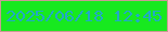 文字の大きさ：3、枠の色：ca9994、背景の色：17e91f、文字の色：21a9c6 無料ブログパーツのブログ時計