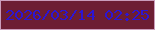 文字の大きさ：2、枠の色：ca9dbb、背景の色：6d1e33、文字の色：2d15d4 無料ブログパーツのブログ時計