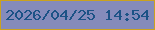 文字の大きさ：1、枠の色：caa21f、背景の色：858bbb、文字の色：1c5286 無料ブログパーツのブログ時計