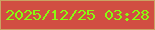 文字の大きさ：3、枠の色：caa363、背景の色：d14e42、文字の色：89fb10 無料ブログパーツのブログ時計
