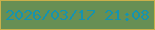 文字の大きさ：1、枠の色：cab04b、背景の色：678f54、文字の色：1593af 無料ブログパーツのブログ時計