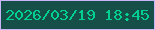 文字の大きさ：3、枠の色：cab5f9、背景の色：164f48、文字の色：00d191 無料ブログパーツのブログ時計