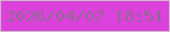 文字の大きさ：4、枠の色：cab9c7、背景の色：dc41dc、文字の色：8f6990 無料ブログパーツのブログ時計