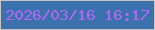 文字の大きさ：2、枠の色：cac5c5、背景の色：3b72ad、文字の色：b365f3 無料ブログパーツのブログ時計