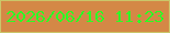 文字の大きさ：3、枠の色：cac669、背景の色：d48846、文字の色：2dfd24 無料ブログパーツのブログ時計