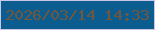 文字の大きさ：5、枠の色：cac6e9、背景の色：0a5d8e、文字の色：70573e 無料ブログパーツのブログ時計
