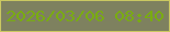 文字の大きさ：5、枠の色：cac861、背景の色：7e815f、文字の色：79ac11 無料ブログパーツのブログ時計