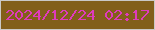 文字の大きさ：3、枠の色：cac9c7、背景の色：825f1a、文字の色：df3bbb 無料ブログパーツのブログ時計