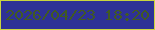文字の大きさ：2、枠の色：cad53e、背景の色：2e3196、文字の色：415a22 無料ブログパーツのブログ時計