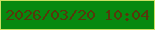 文字の大きさ：3、枠の色：cae063、背景の色：07890f、文字の色：56380b 無料ブログパーツのブログ時計