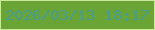文字の大きさ：3、枠の色：cae99a、背景の色：69a435、文字の色：489d93 無料ブログパーツのブログ時計