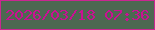文字の大きさ：1、枠の色：cb2691、背景の色：4d6851、文字の色：ca1093 無料ブログパーツのブログ時計