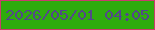 文字の大きさ：2、枠の色：cb3c6d、背景の色：2fac0d、文字の色：53488a 無料ブログパーツのブログ時計