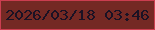 文字の大きさ：2、枠の色：cb3e50、背景の色：742924、文字の色：1b1224 無料ブログパーツのブログ時計