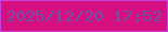 文字の大きさ：4、枠の色：cb40dc、背景の色：d71081、文字の色：6c54a2 無料ブログパーツのブログ時計