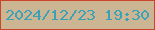 文字の大きさ：2、枠の色：cb4528、背景の色：ccb592、文字の色：3aa1b7 無料ブログパーツのブログ時計