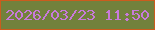 文字の大きさ：4、枠の色：cb5c1d、背景の色：72813c、文字の色：c87adb 無料ブログパーツのブログ時計