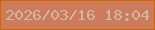 文字の大きさ：5、枠の色：cb6804、背景の色：ce7b5c、文字の色：cdb7a7 無料ブログパーツのブログ時計