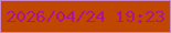 文字の大きさ：5、枠の色：cb86c8、背景の色：c04702、文字の色：ab1392 無料ブログパーツのブログ時計